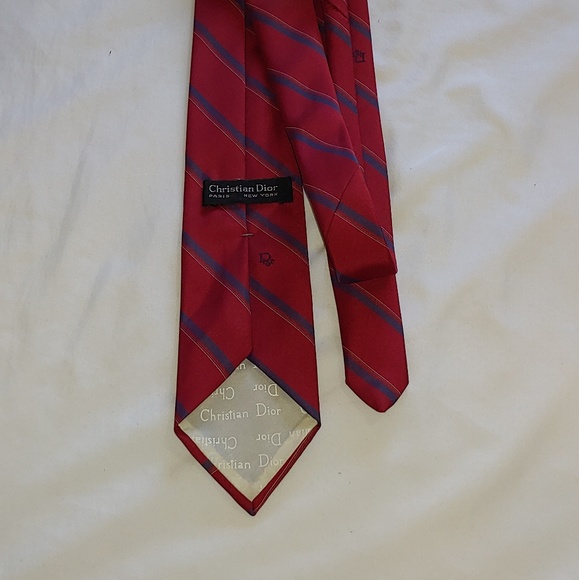 Christian Dior Vintage Striped Neck Tie - Picture 4 of 5
